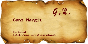 Ganz Margit névjegykártya